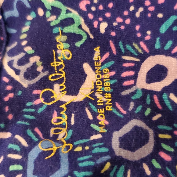 Lilly Pulitzer Aubrey UPF 50+ Dress Take It Slow XL Turtle Print - Picture 7 of 8